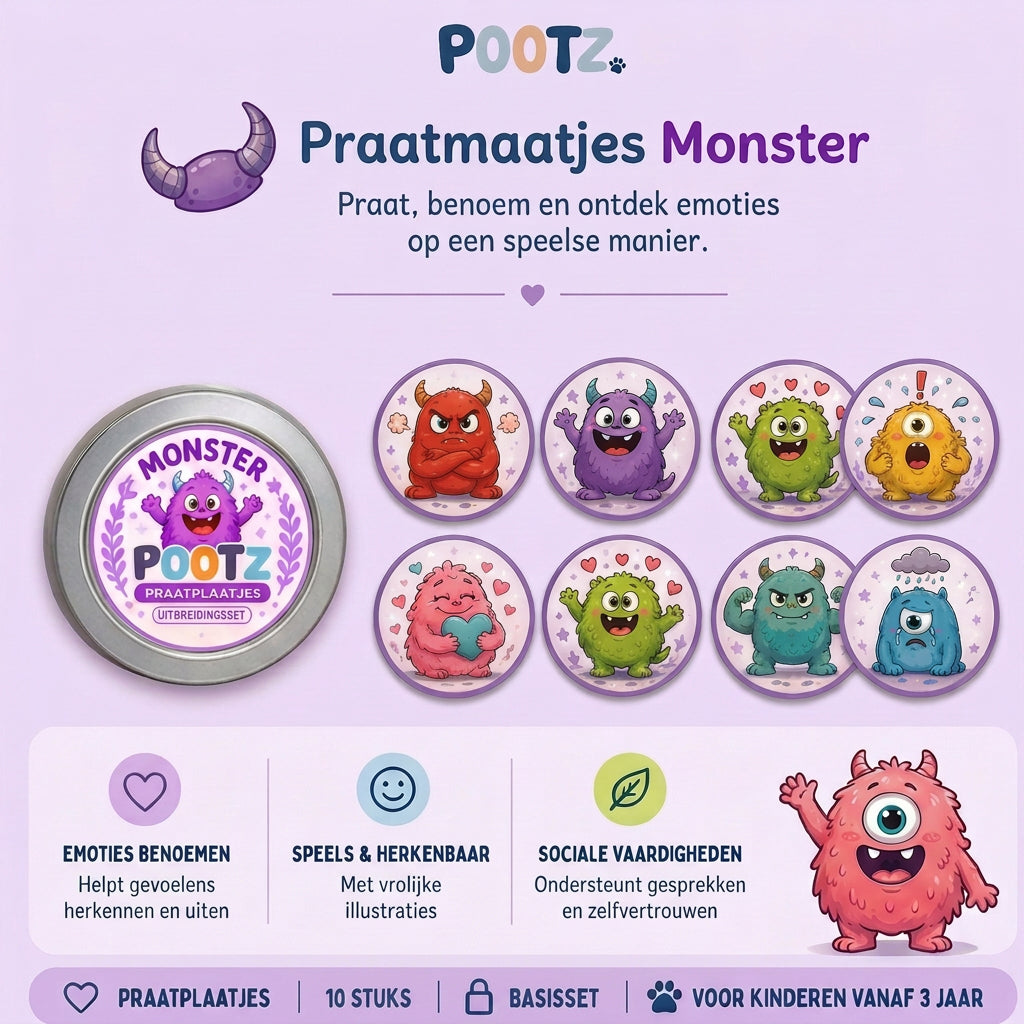 Pootz Praatmaatjes Monster - Basisset