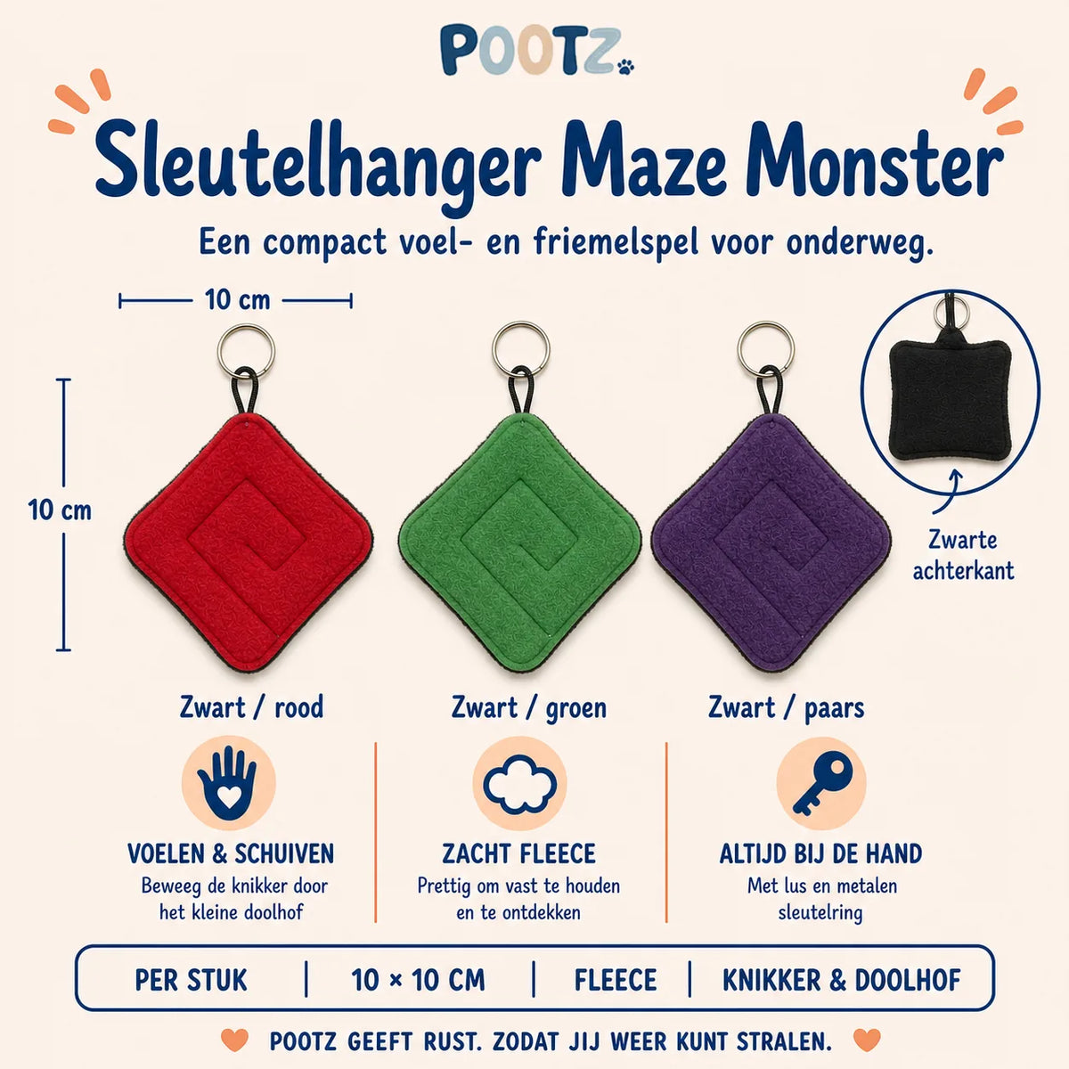 Pootz Sleutelhanger Maze Monster