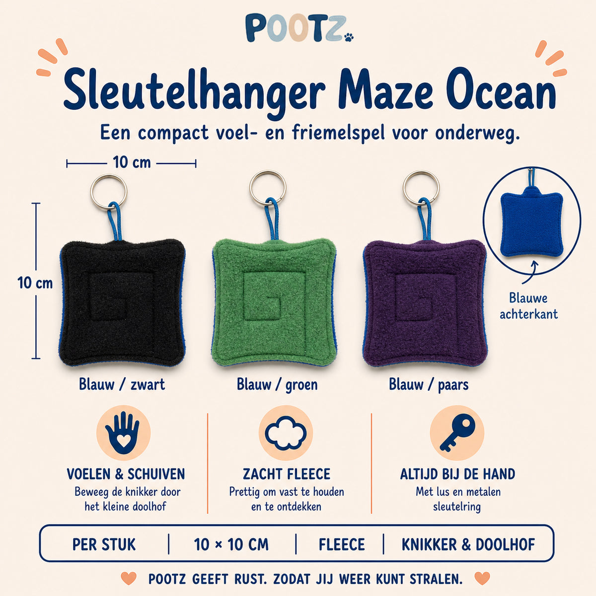 Pootz Sleutelhanger Maze Ocean