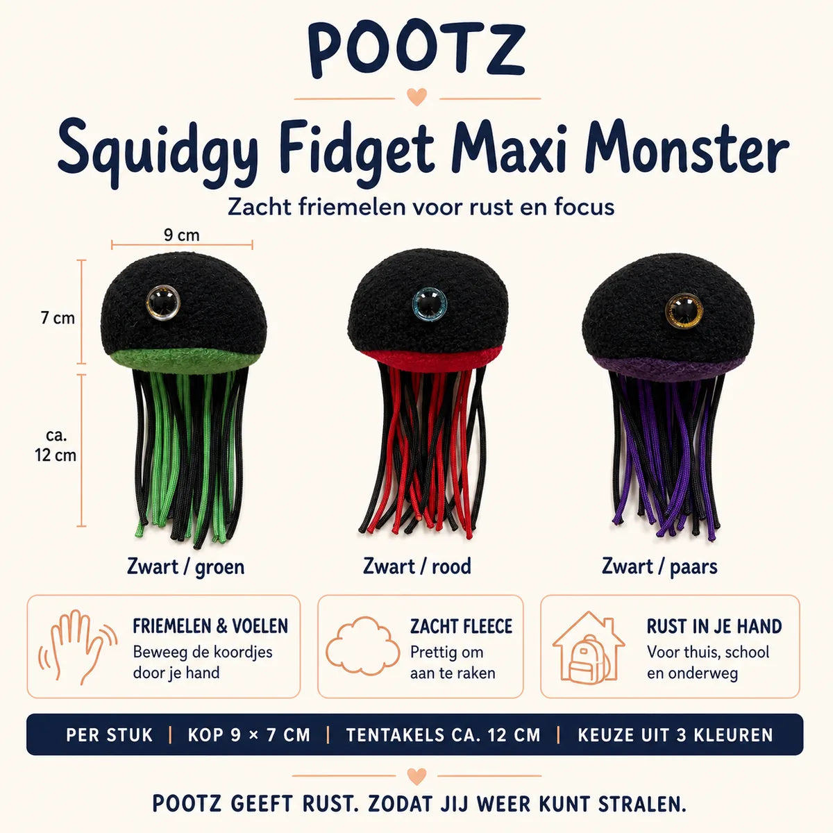 Pootz Squidgy Fidget Maxi Monster