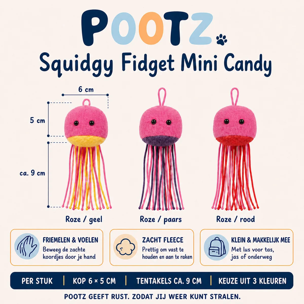Pootz Squidgy Fidget Mini Candy