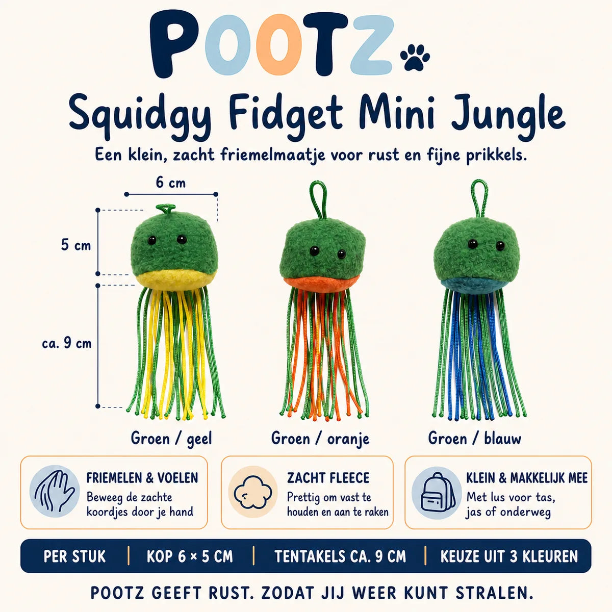 Pootz Squidgy Fidget Mini Jungle