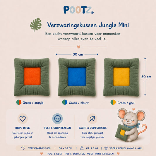 Pootz Verzwaringskussen Jungle mini 30x30cm