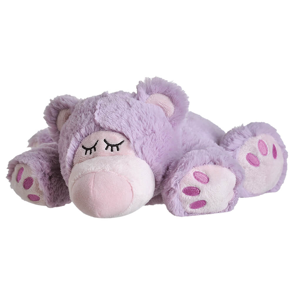 Ontspanningsknuffel Warmies Sleepy Bear lila