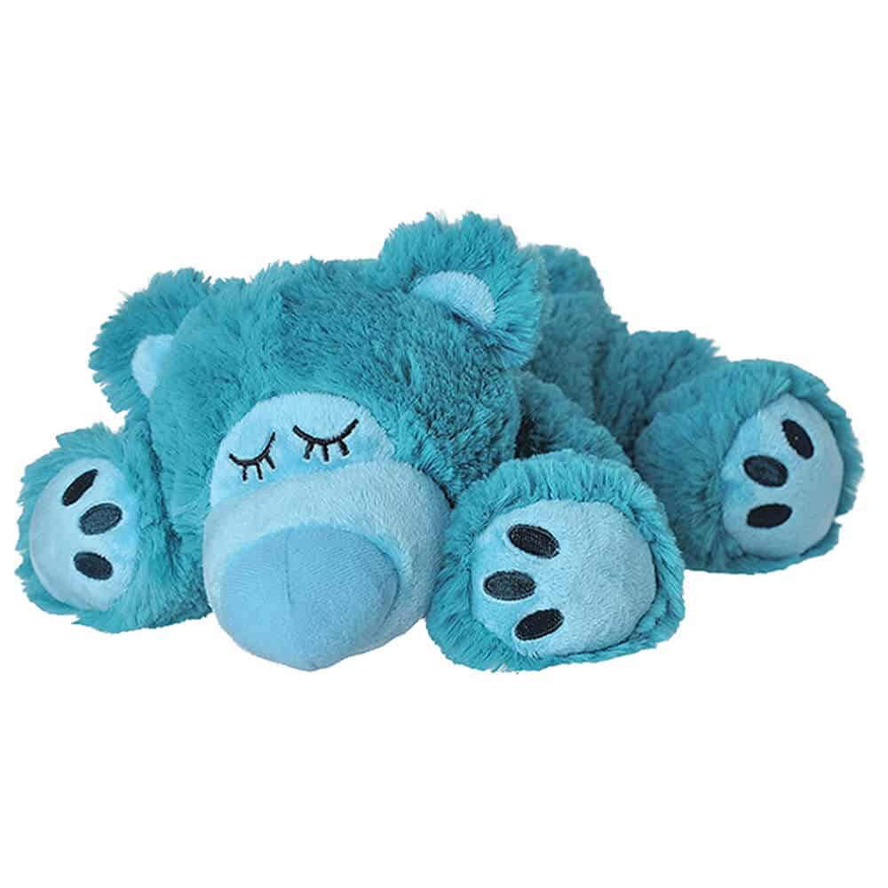 Ontspanningsknuffel Warmies Sleepy Bear turquoise